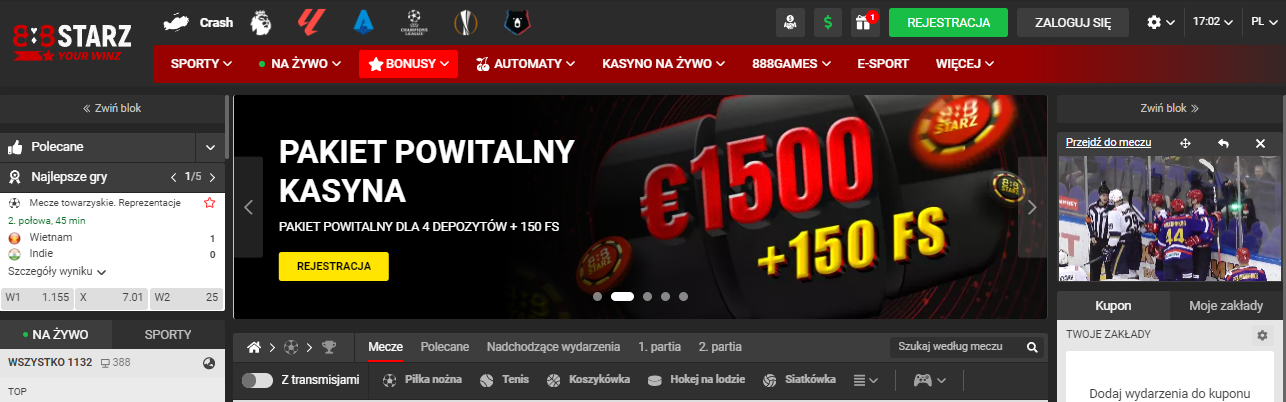Strona internetowa 888starz